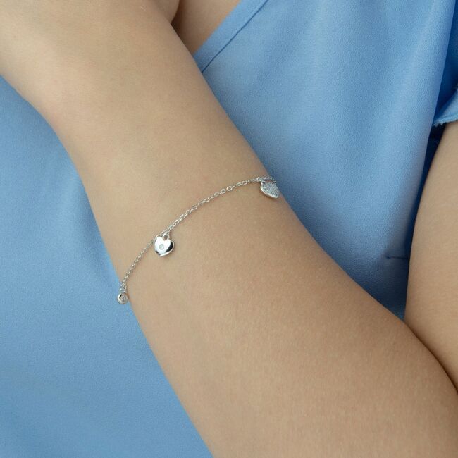 Bratara argint inimioare Nerea