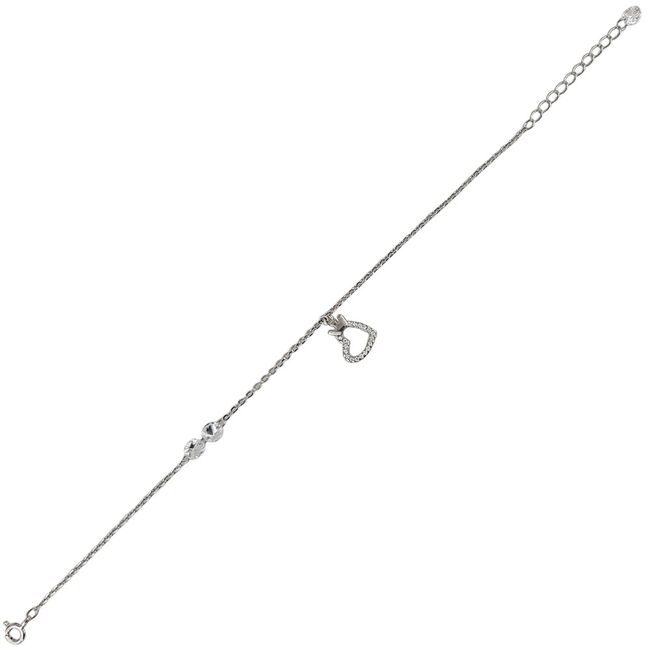 Bratara argint inima si coronita Sheila