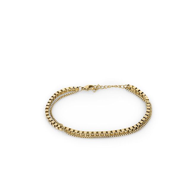 Bratara aurie, Daniel Klein, pentru dama, din otel inoxidabil, DKJ.3.1009-3