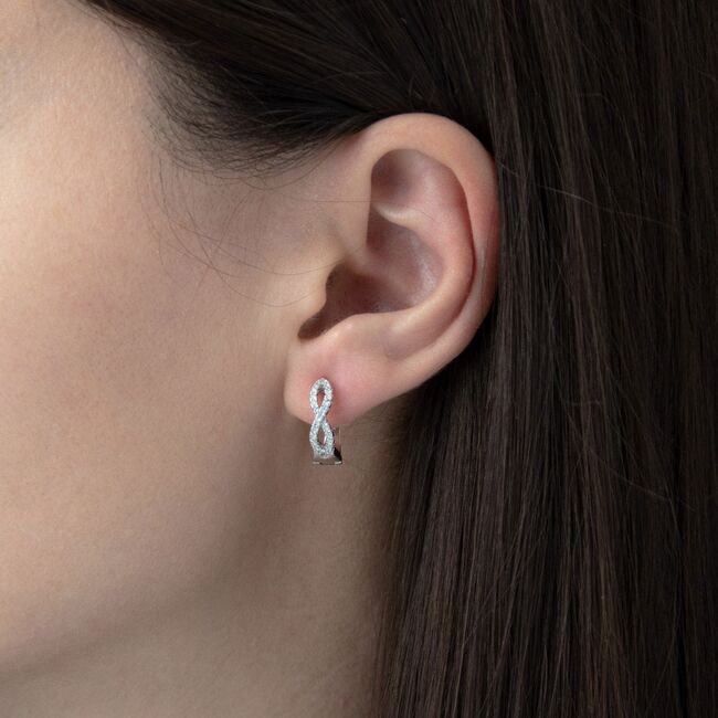 Cercei argint infinit cu tortita Gisela