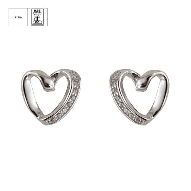 Cercei argint inimioara Herz