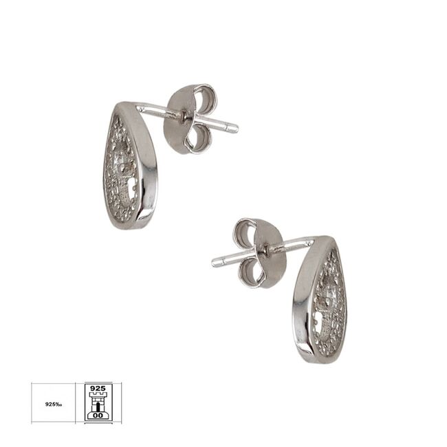 Cercei argint lacrima Leyre