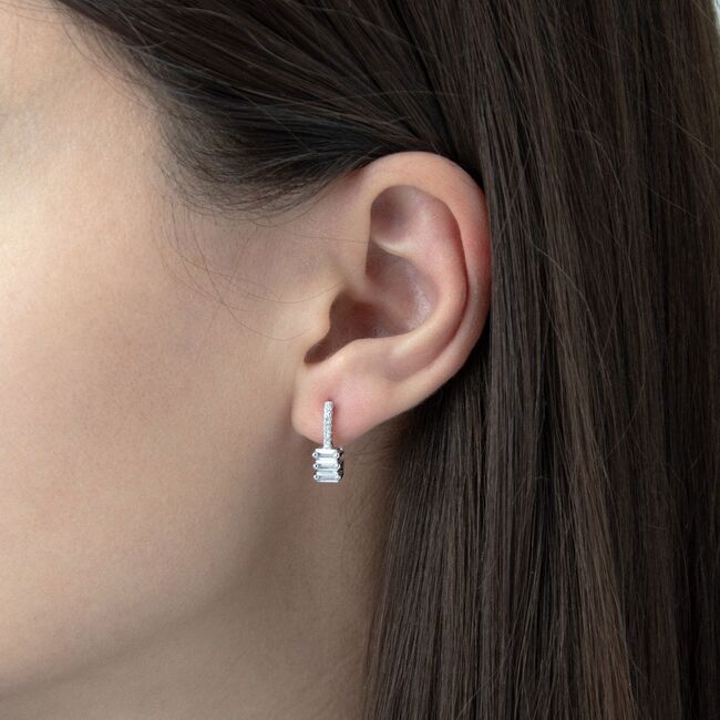 Cercei argint eleganti Salome cu zirconiu