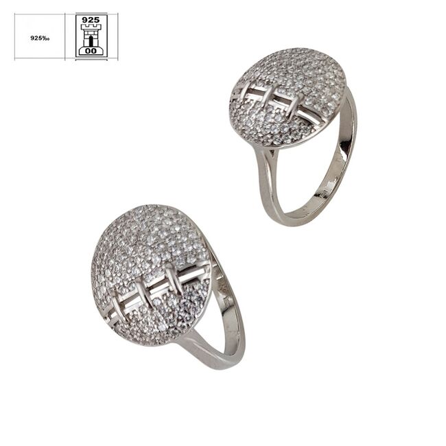 Inel argint rotund Leonor marimea 54