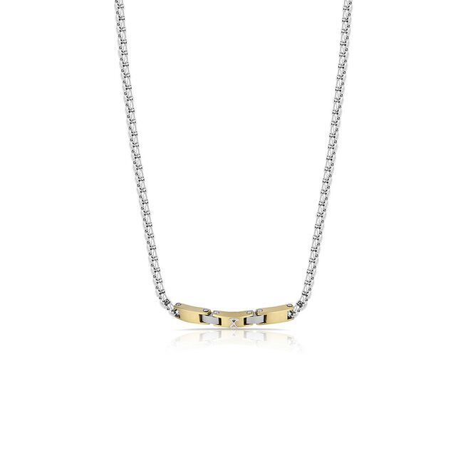 Lant argintiu, Santa Barbara Polo, pentru barbati, din otel inoxidabil, SBJ.6.5013-2