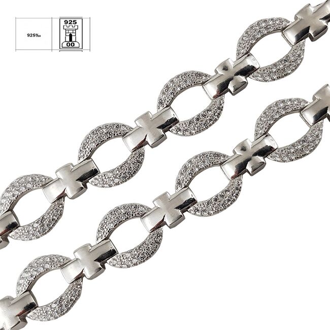 Bratara argint eleganta zirconii Thia