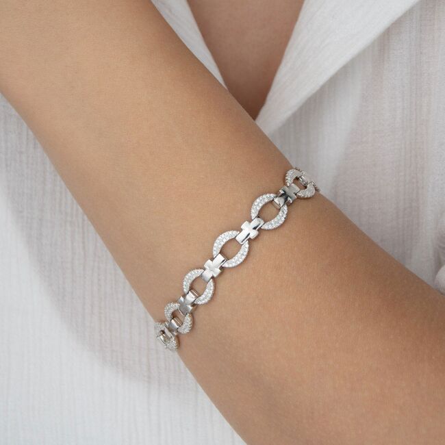 Bratara argint eleganta zirconii Thia