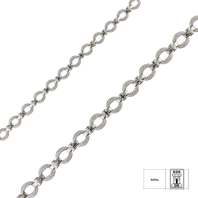 Bratara argint eleganta zirconii Thia