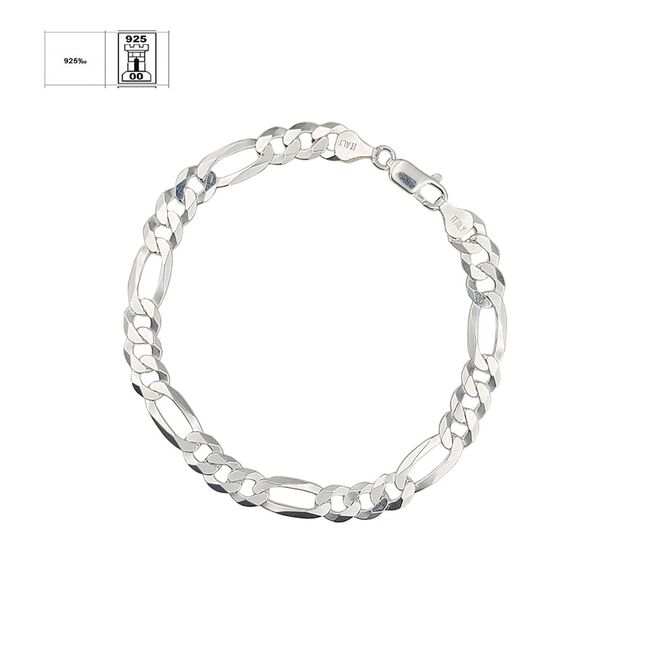 Bratara argint barbati Byron 21 cm