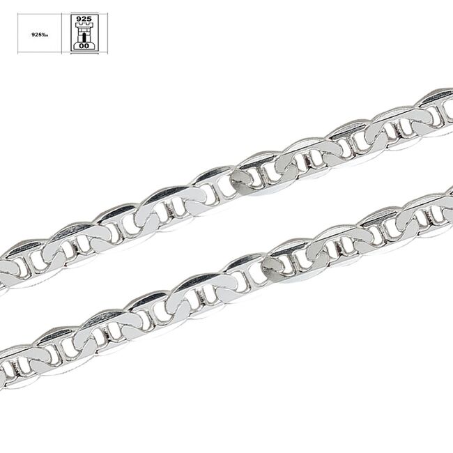 Bratara argint barbati Davo 20 cm