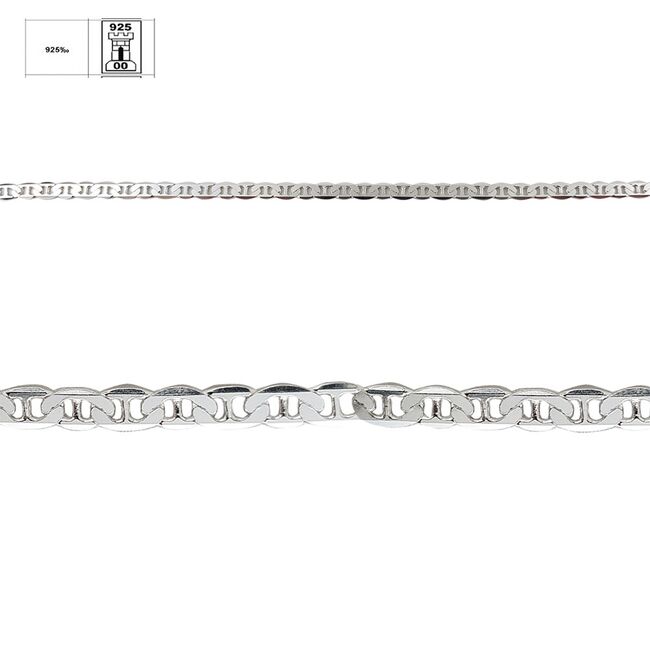 Bratara argint barbati Davo 20 cm