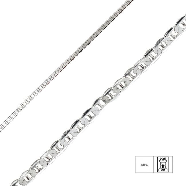 Bratara argint barbati Davo 20 cm