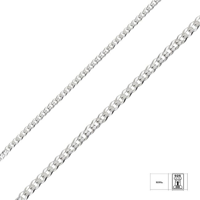 Bratara argint barbati Enzo 20 cm