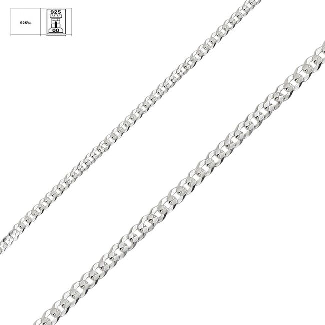 Bratara argint barbati Enzo 21 cm