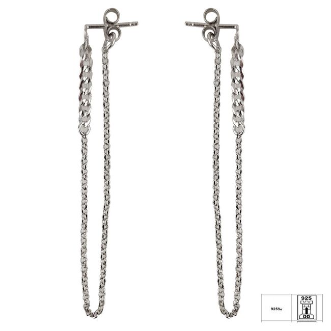 Cercei lungi argint Tatiana