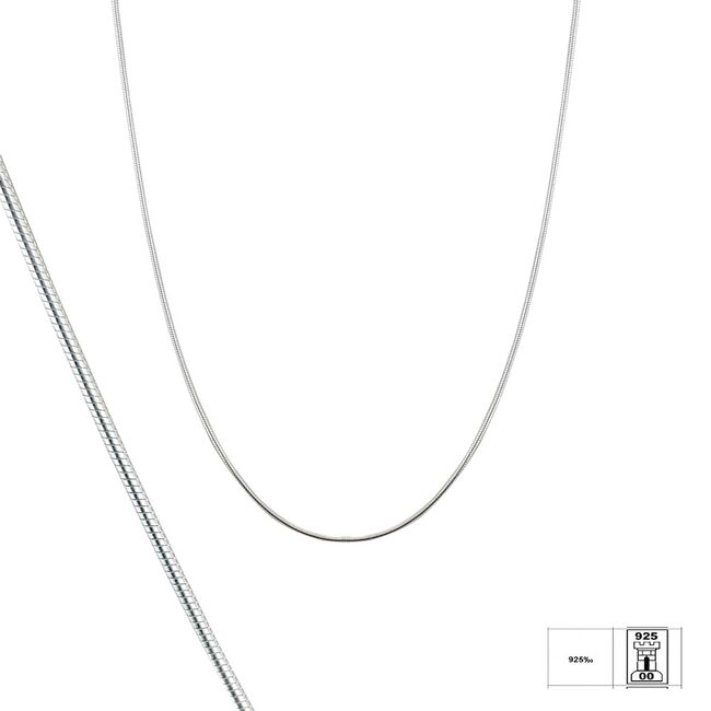 Lant argint simplu 45 cm Alora