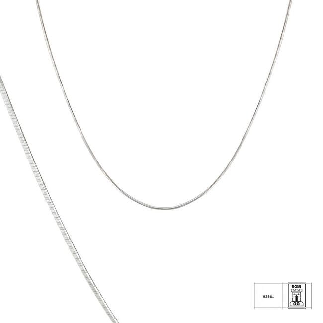 Lant argint simplu 45 cm Ariya