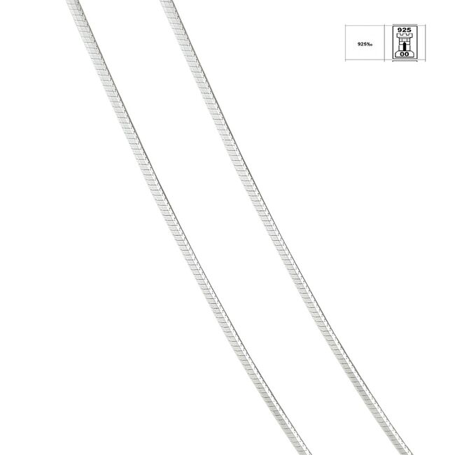 Lant argint simplu 45 cm Ariya