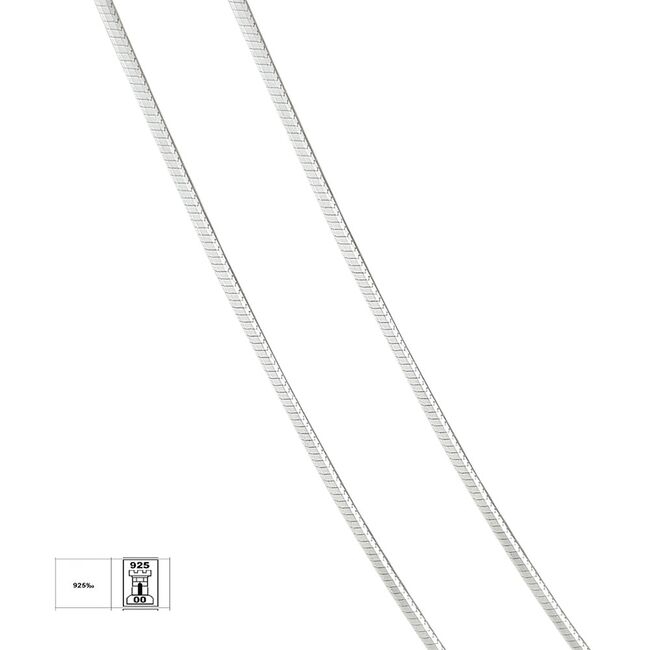 Lant argint simplu 50 cm Lia