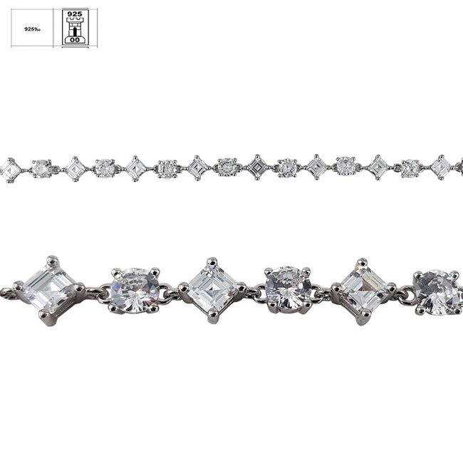 Bratara argint eleganta zirconii Thia