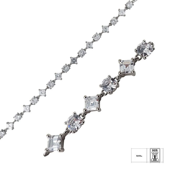 Bratara argint eleganta zirconii Thia