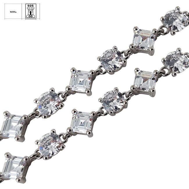 Bratara argint eleganta zirconii Thia