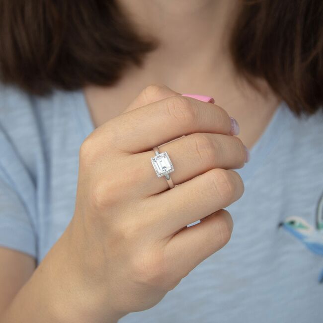 Inel argint elegant Thia marimea 59