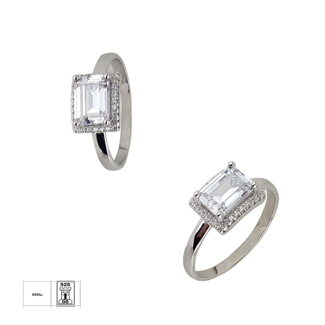 Inel argint elegant Thia marimea 59