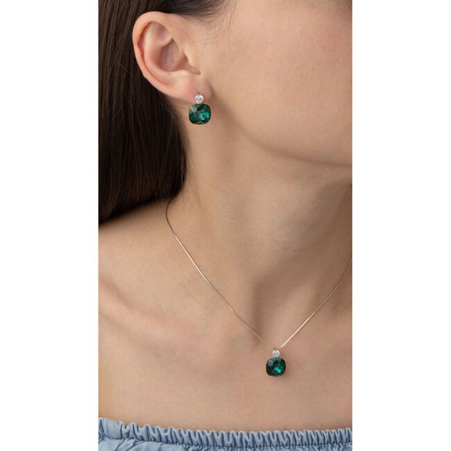 Set argint crystal verde Thia