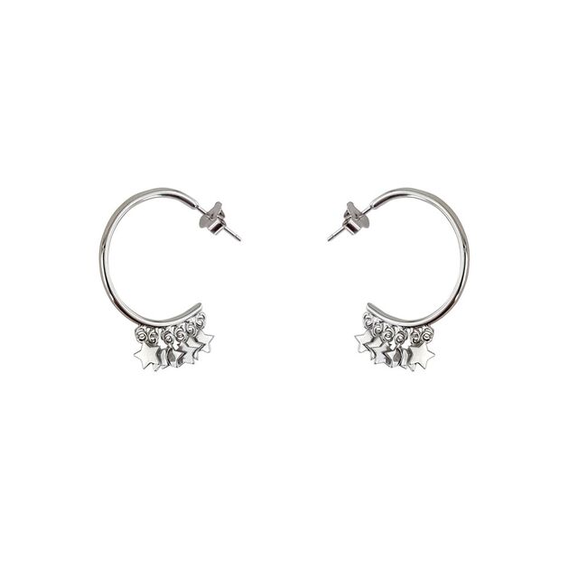 Cercei argint rontuzi cu stelute Thia