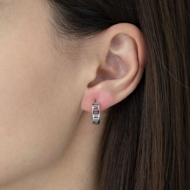 Cercei argint cu cifre romane Thia