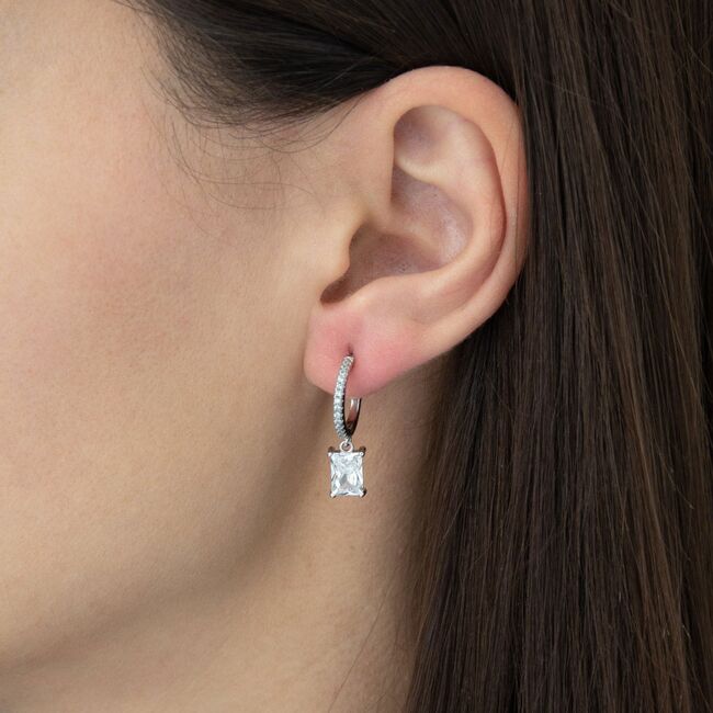 Cercei argint eleganti cu zirconiu  Thia