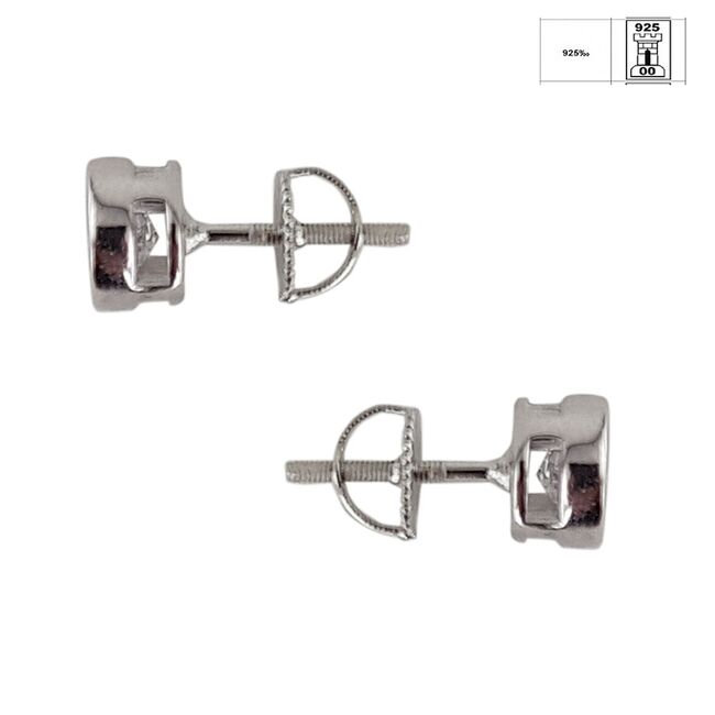 Cercei argint mici Thia solitaire