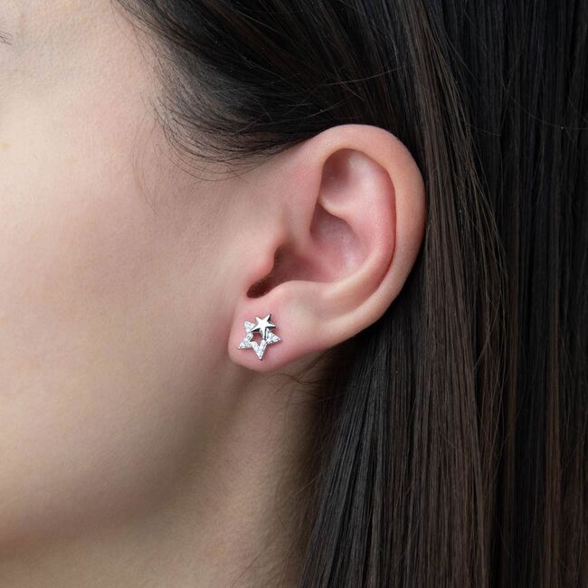 Cercei argint stelute Altair