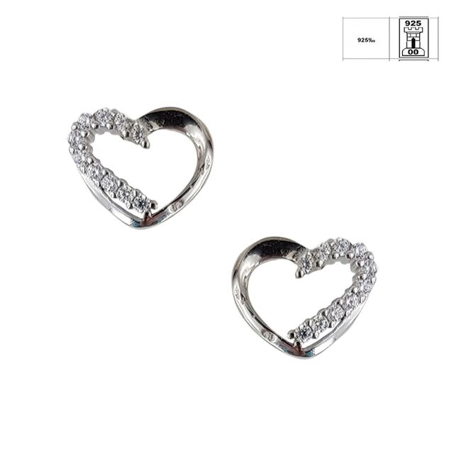 Cercei argint inimioara Chantria