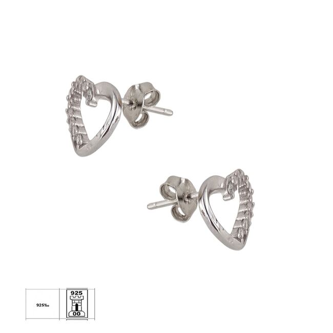 Cercei argint inimioara Chantria