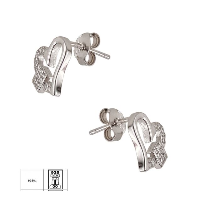 Cercei argint inimioara Selah