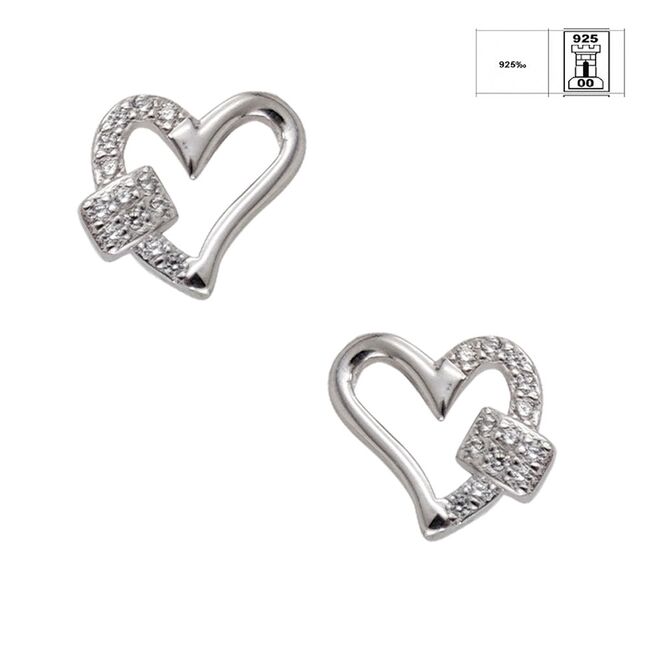 Cercei argint inimioara Selah