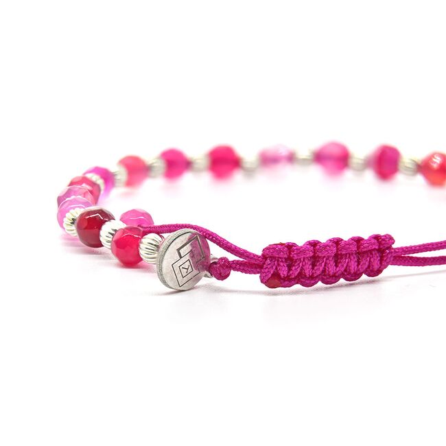 Bratara argint snur agate Thia