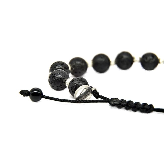 Bratara argint snur lava Thia