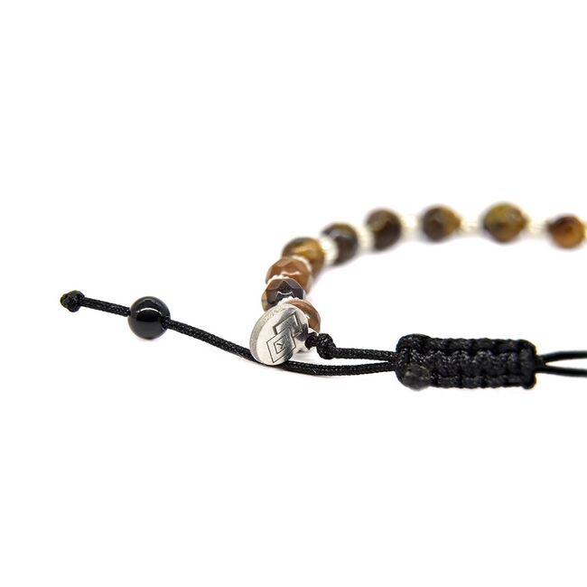 Bratara argint snur ochi de tigru Thia