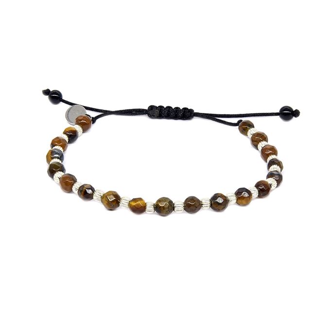 Bratara argint snur ochi de tigru Thia