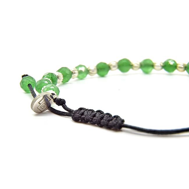 Bratara argint 925 Thia snur Smaralde