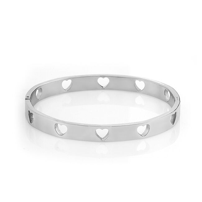 Bratara argintie, Freelook, pentru dama, din otel inoxidabil, FRJ.3.3084-1