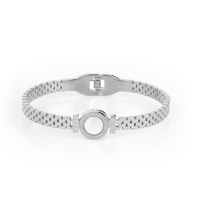 Bratara argintie, Santa Barbara Polo, pentru dama, din otel inoxidabil, SBJ.3.1111-1