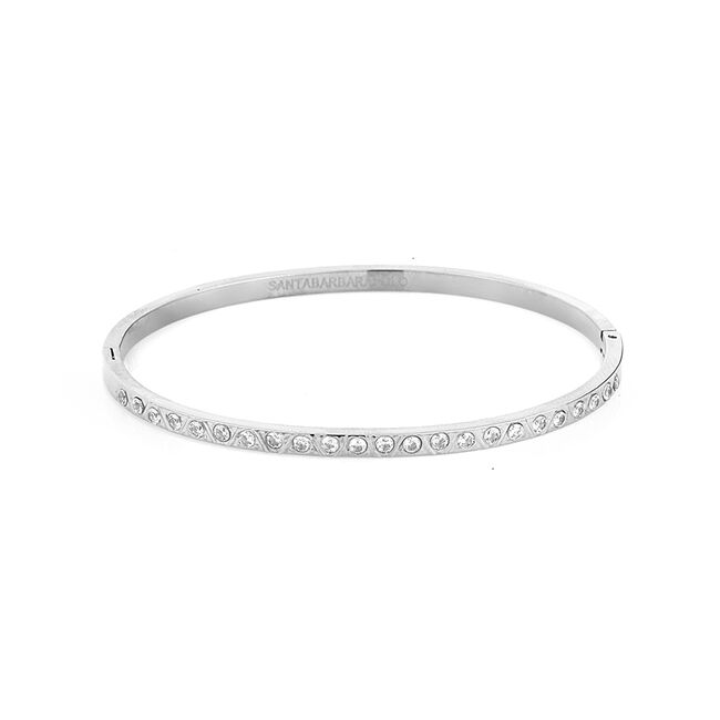 Bratara argintie, Santa Barbara Polo, pentru dama, din otel inoxidabil, SBJ.3.1115-1