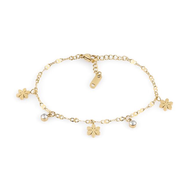 Bratara aurie, Daniel Klein, pentru dama, din otel inoxidabil, DKJ.3.1045-2