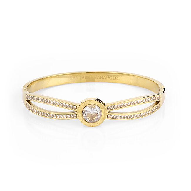 Bratara aurie, Santa Barbara Polo, pentru dama, din otel inoxidabil, SBJ.3.1117-2