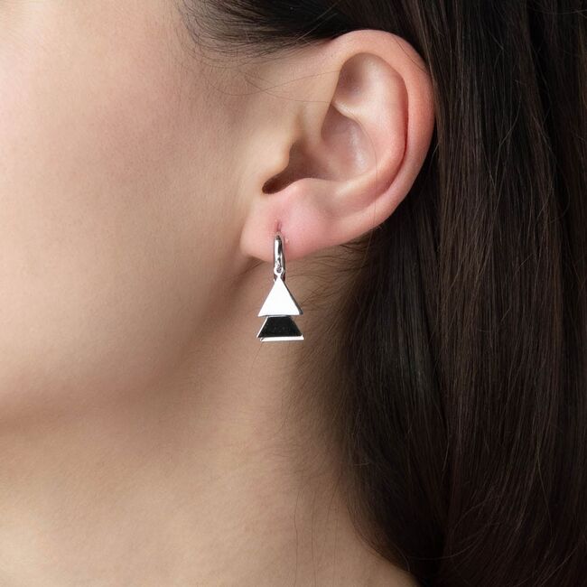 Cercei argint forme geometrice Thia