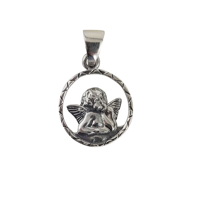 Pandantiv argint ingeras stilizat